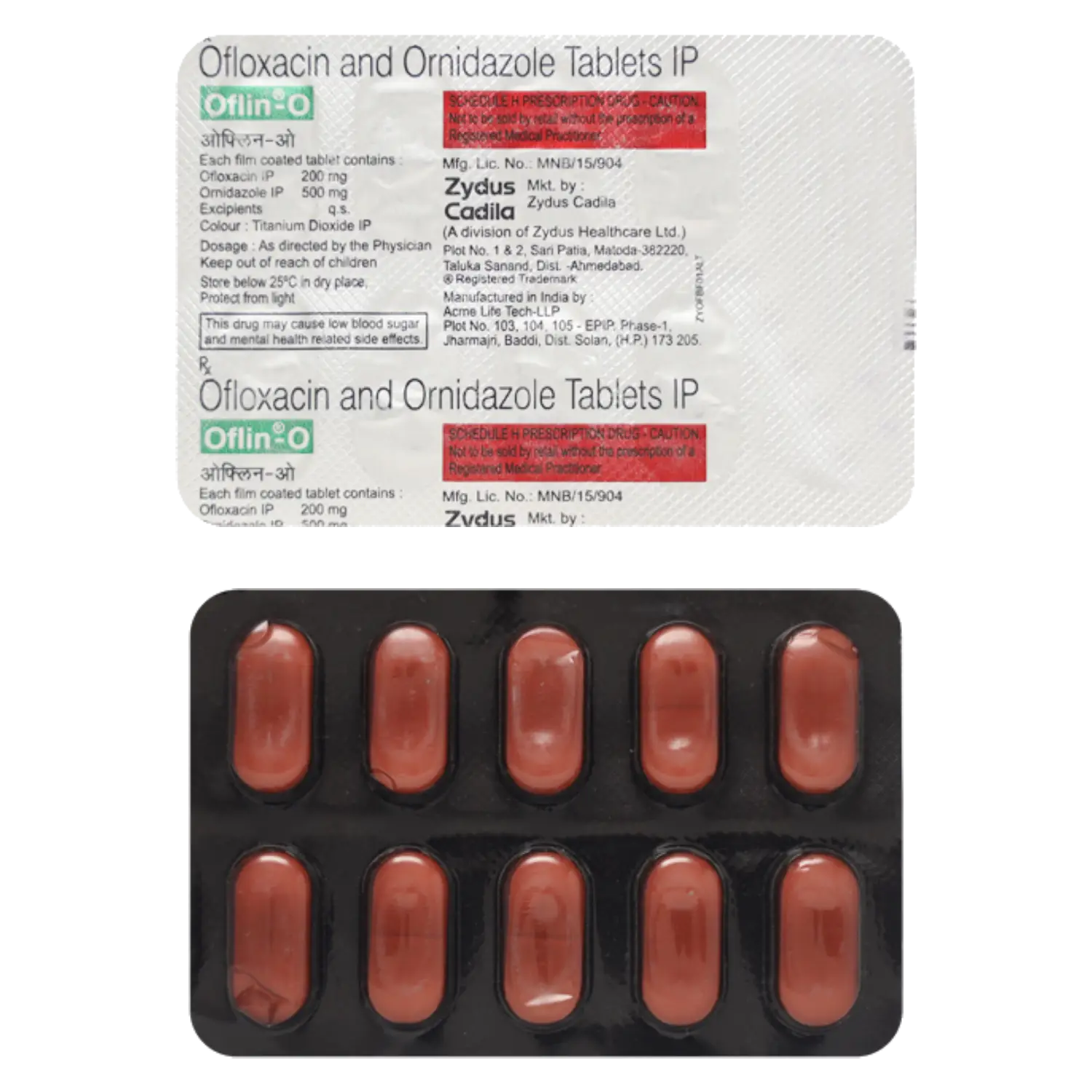 Oflin O 200mg/500mg Tablet